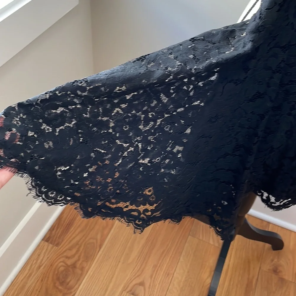 Joie Nanon B black lace sleeveless mini dress - Picture 10 of 16